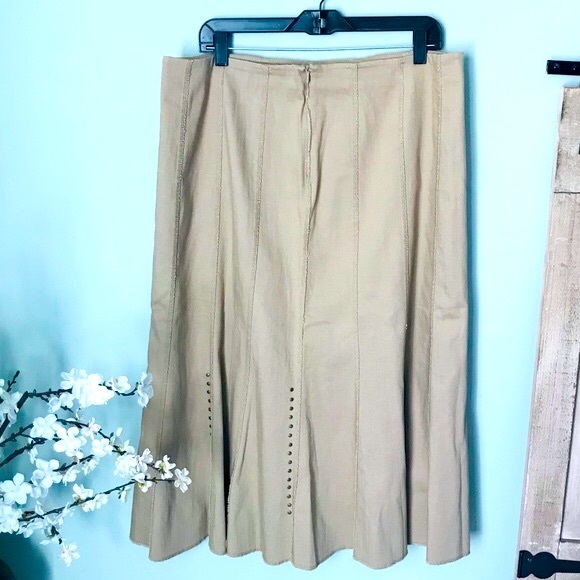 Reba Dresses & Skirts - Reba Long Rustic Flare Skirt Size 16